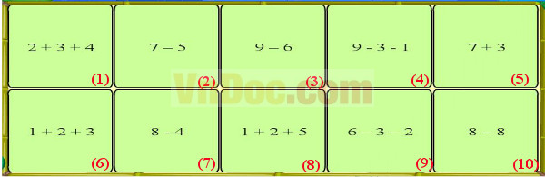 Đề thi violympic toán lớp 1 vòng 9 Đề thi violympic toán lớp 1 vòng 9