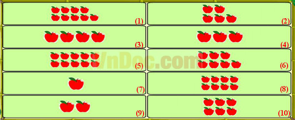 Đề thi violympic toán tiếng anh lớp 1 vòng 1
