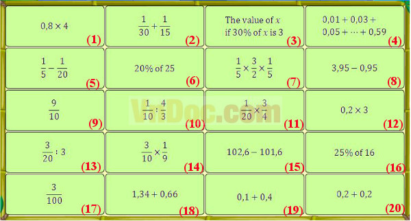 Đề thi violympic toán tiếng anh lớp 5 vòng 7